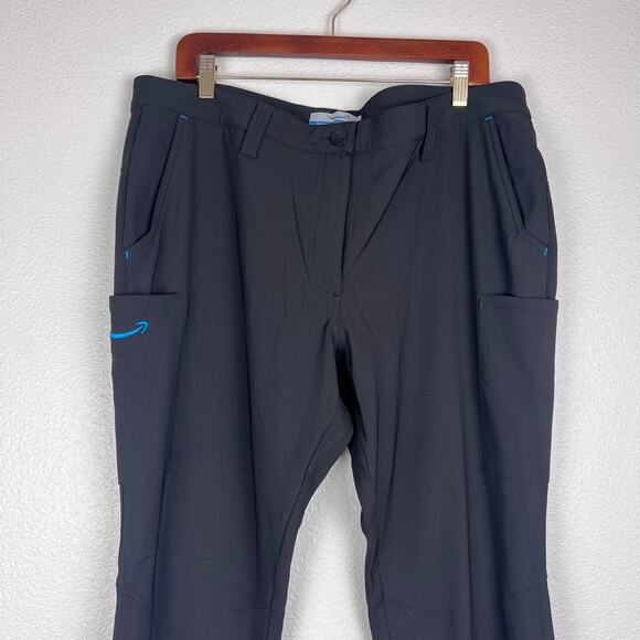 Amazon Women’s Cargo Work Pants XL Black Luly Yang Stretch Uniform Utility - Picture 2 of 9